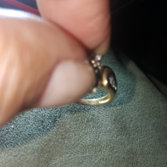 Vintage Waterfall Crystal Cocktail Gold Tone Ring - Picture 8 of 9